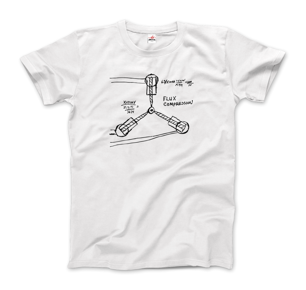 Flux Capacitor Sketch from Back to the Future T-Shirt