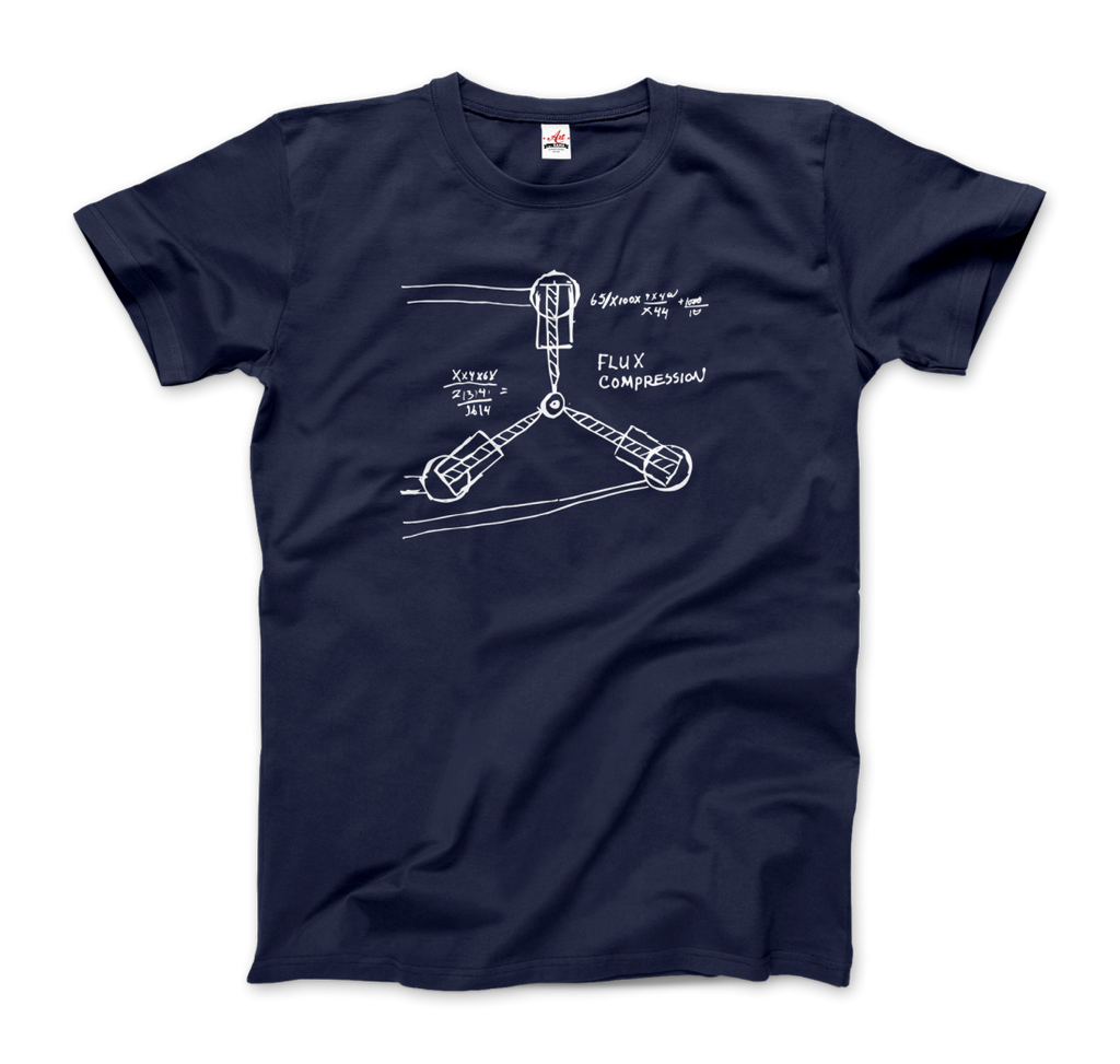 Flux Capacitor Sketch from Back to the Future T-Shirt
