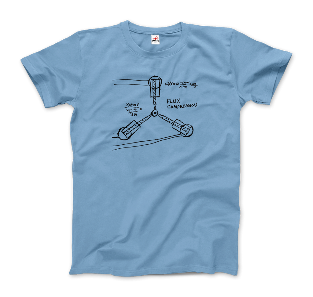 Flux Capacitor Sketch from Back to the Future T-Shirt